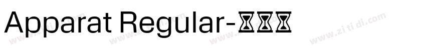 Apparat Regular字体转换